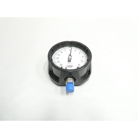 Usg 0-30IN-HG 4-1/2IN 1/2IN 0-15PSI NPT PRESSURE GAUGE 1981 150017X